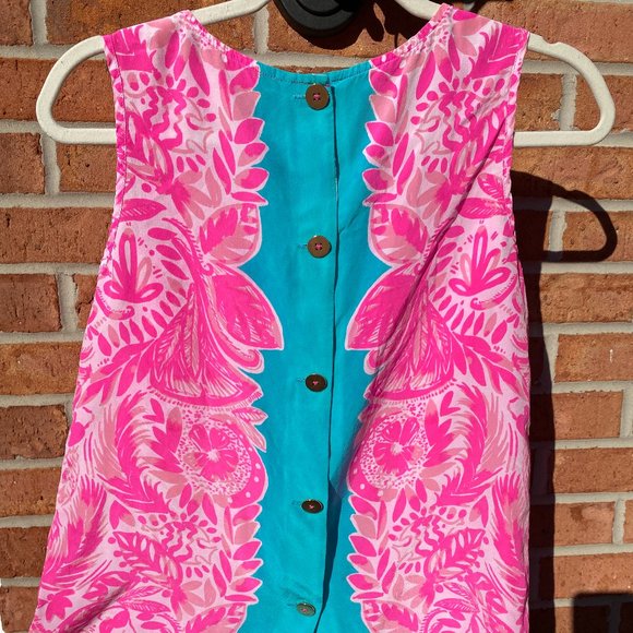 Lilly Pulitzer Iona Silk Shell Tropical Dreams - Small - Picture 2 of 16